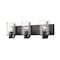 Z-Lite Beckett 3 Light Vanity, Matte Black And Clear Seedy 492-3V-MB - alternate 1